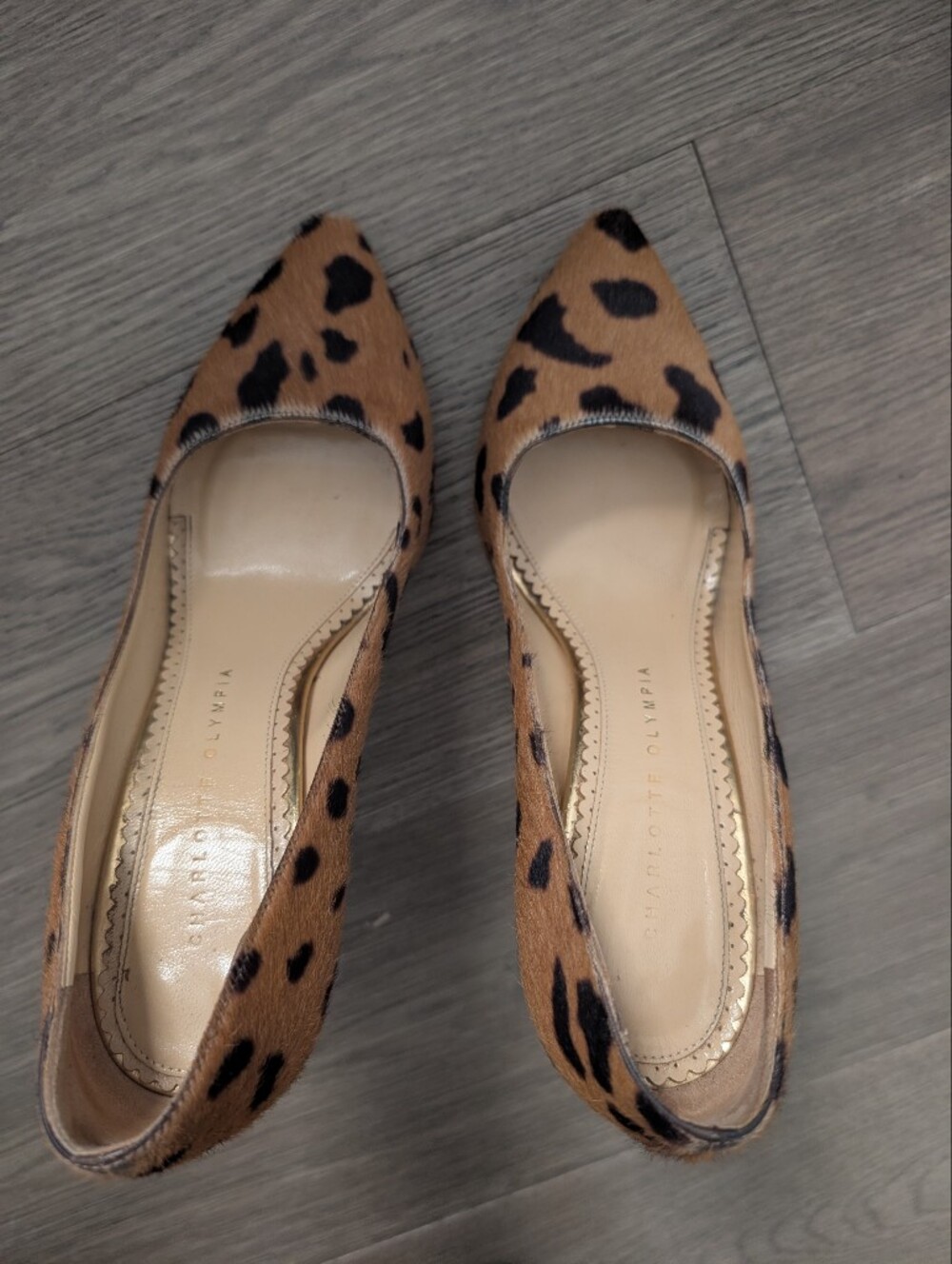Charlotte Olympia Calf Hair Heels